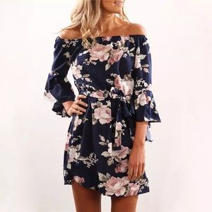 Off shoulder Floral Dress